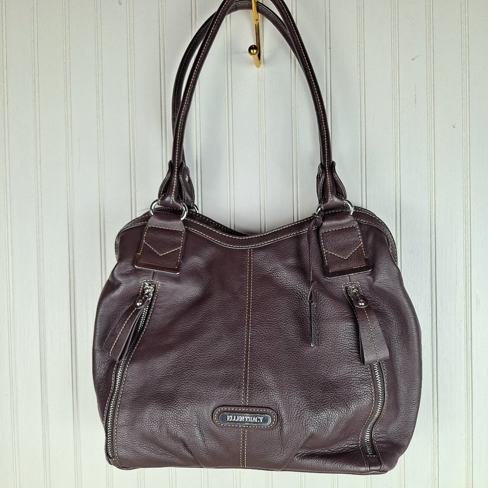 Ellen Tracy Leather Shoulder Bag
